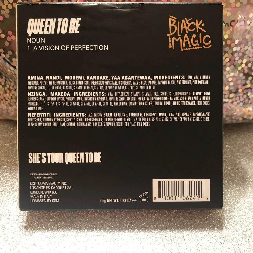 BNIB! LE! UOMA Black Magic Coming 2 America Eyeshadow Palette 🎨 Queen To Be 👑